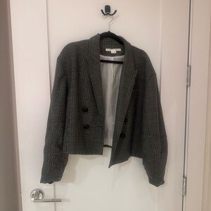 Veronica Beard Cropped Wool Blazer